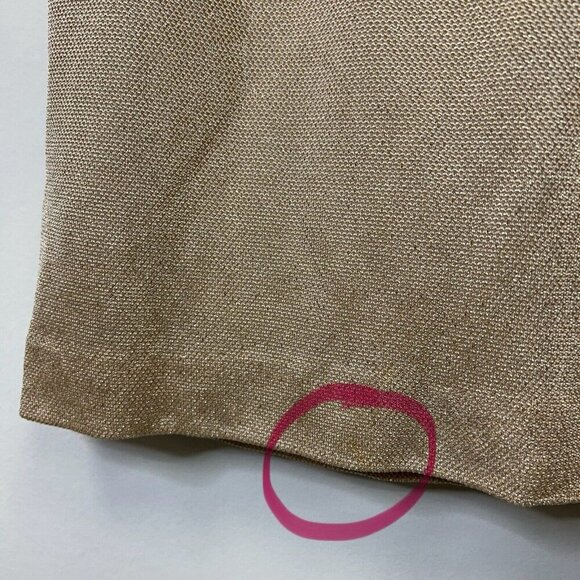 Alex Evenings Gold Metallic Gown Maxi Dress Womens Size 8 Formal Mature - Picture 12 of 12